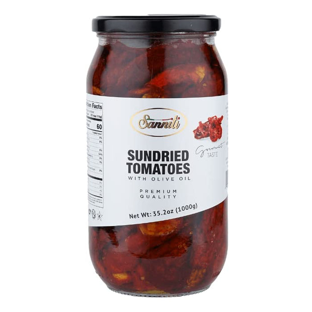 Sanniti Sun Dried Tomatoes in Olive Oil, 35 oz