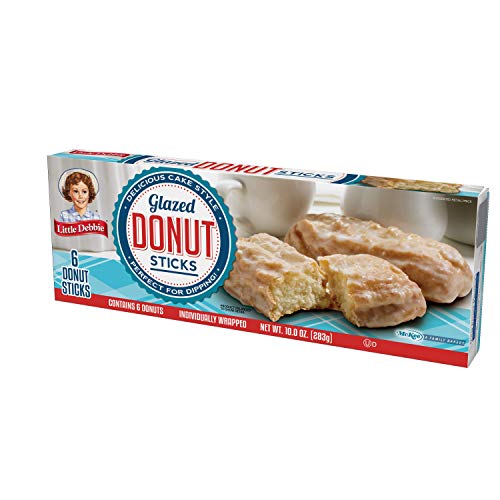 Little Debbie Donut Sticks, 6 Individually Wrapped Snack Cakes, 10 oz, Pack of one (1)