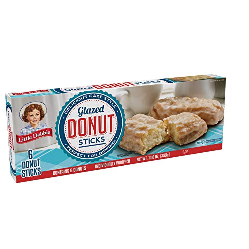 Little Debbie Donut Sticks, 6 Individually Wrapped Snack Cakes, 10 oz, Pack of one (1)