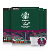 Starbucks K-Cup Coffee Pods—Dark Roast Coffee—French Roast for Keurig Brewers—100% Arabica—4 boxes (96 pods total)