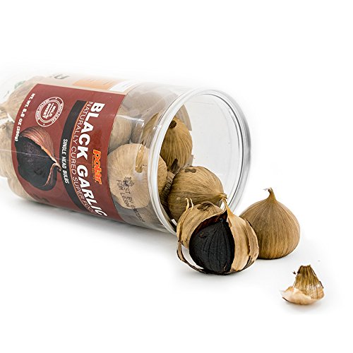 MW POLAR Whole Black Garlic 250grams, 8.8 Ounce, Whole Bulbs, Easy Peel, All Natural, Healthy Snack , Ready to eat, Chemical Free, Kosher Friendly