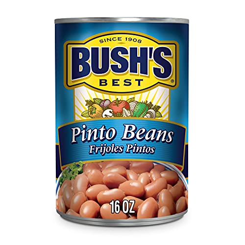 BUSH'S BEST Pinto Beans, 16 Ounce Can, Canned Beans