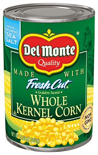 Del Monte Canned Fresh Cut Whole Golden Sweet Kernel Corn, 15.25 Ounce (Pack of 12)