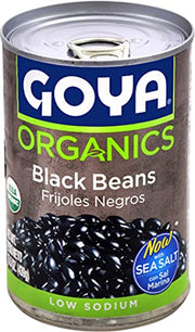 Goya Foods Organic Black Beans, 15.5 Ounce (Pack of 24)