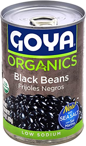 Goya Foods Organic Black Beans, 15.5 Ounce (Pack of 24)