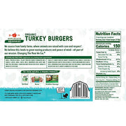 Applegate, Frozen Organic Turkey Burgers, 1 lb