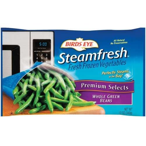 BIRDS EYE STEAMFRESH VEGETABLES WHOLE GREEN BEANS 10.8 OZ PACK OF 3