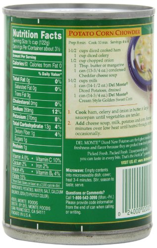 Del Monte Diced Potatoes, 14.5-Ounce (Pack of 8)