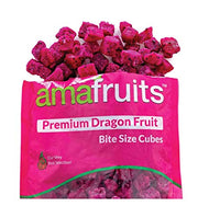 Amafruits Dragon Fruit (Pitaya) Bite Size Cubes - 16oz bag, 5 bag count