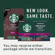 Starbucks K-Cup Coffee Pods—Dark Roast Coffee—French Roast for Keurig Brewers—100% Arabica—4 boxes (96 pods total)