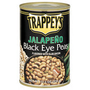 Trappeys Jalapeno Black Eye Peas with Slab Bacon, 15.5 Ounce -- 12 per case.