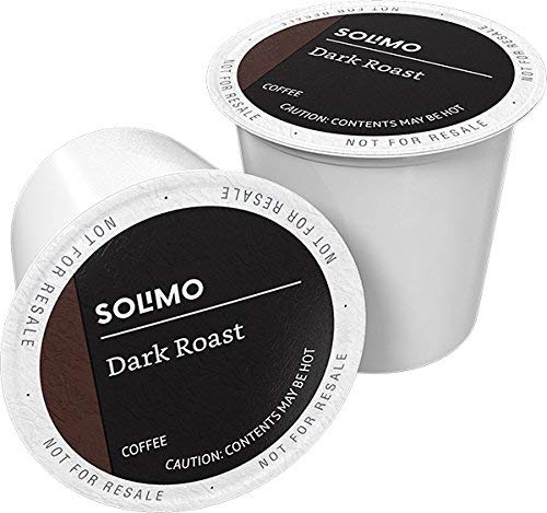 100 Ct. Solimo Dark Roast Coffee Pods, Compatible with Keurig 2.0 K-Cup Brewers 100 Count(Pack of 1)